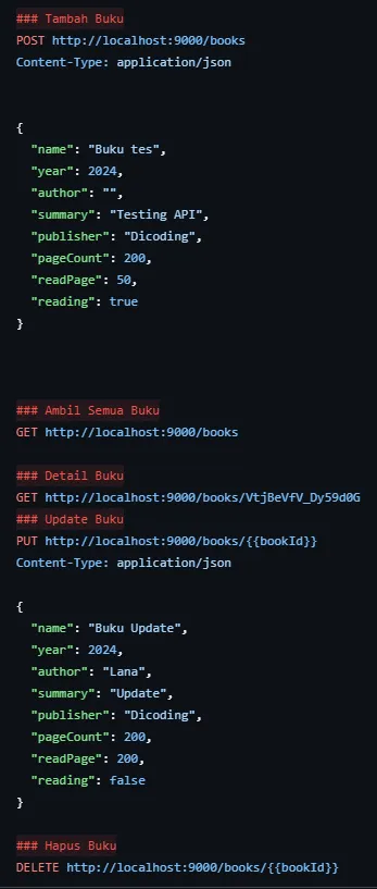 Backend API Buku